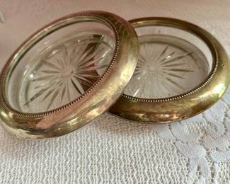 Frank M Whiting Sterling Silver Large Champagne /Wine Coasters!
