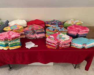 Unfinished Fleece Sewing Projects (likely Potato Microwave Bags)! 