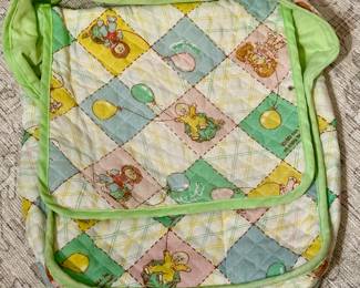 Vtg. Cabbage Patch Kids Doll 1983 Quilted Diaper Bag