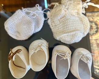 Vtg. Doll Shoes & Stockings