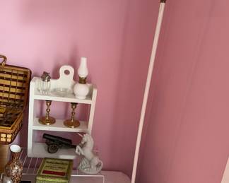 White Mid-Century Modern Metal Floor Lamp!