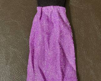 Vtg. Barbie Sparkle Purple Dress 
