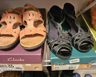 Clarks Collection Tan Sandals, Clarks Black Sandals!
