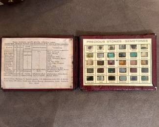 Vtg. “A Little Pocketbook Compendium on Precious Stones” Book of 30 Gemstone Samples 
