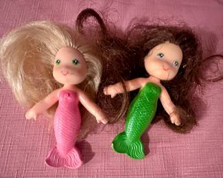 Vtg. 1979 Kenner Sea Wees Mermaid Dolls Sandy & Shelly!