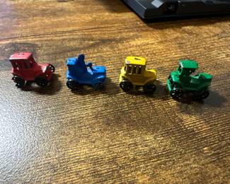 Vtg. 1950’s Tiny Miniature Antique  Diecast Metal Cars Japan - Set of 4