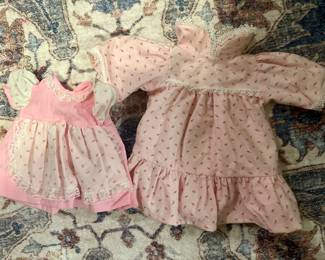 Vtg. Cabbage Patch Kids Doll Dress & Nightgown Matching