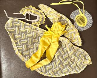 Vtg. Barbie 1978 Mattel Pretty Changes Superstar Era Yellow 5pc Outfit #2598 