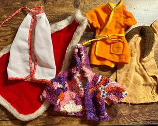 Lot of Vtg. Barbie & Ken Doll Robes, Capes, Hoodies