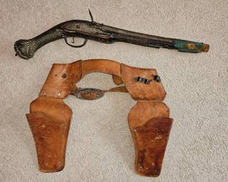 Arabian Pistol Project Piece, Kid's Leather  Texas Ranger Holster!