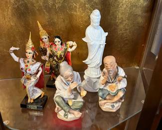 CHINESE & INDIAN PORCELAIN FIGURINES...