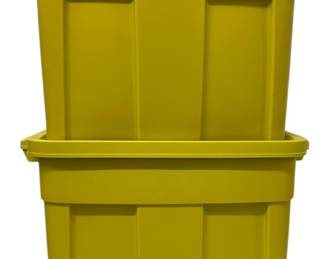2 Rubbermaid Storage Bins wLids