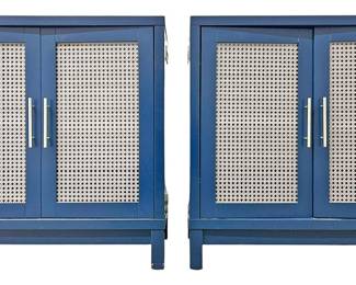 2 Sauder Vista Key Accent Cabinets