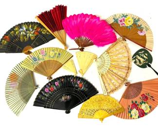 Collection of 13 Fans