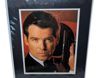 Pierce Brosnan, 007 Signed Promo Print