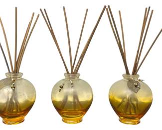 3 Brown Toned Glass Diffusers
