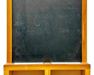 Wall Mounted Chalkboard wStorage Shelf