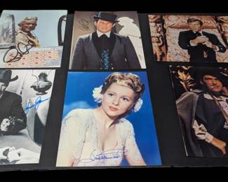 6 Signed 8x10 Actors Golden Age Conrad