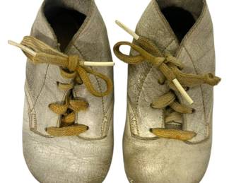 Vintage Leather Baby Shoes