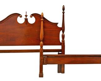 Vintage Mahogany Poster HeadboardFootboard