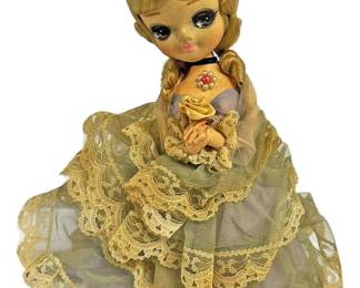 Vintage 1970s Bradley Doll w Stand