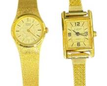 Gold Tone Seiko and Event Ladies Watches