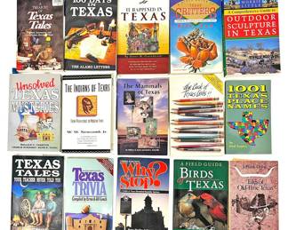 15 Paperback Texas Themed Books