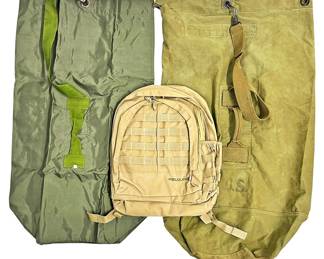 3 Vintage Military Bags