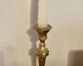 Brass Quails and Candlestick
