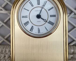 Vintage Hamilton Brass Mantle Clock