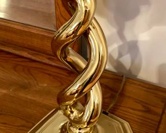 Brass Barley Twist Lamp