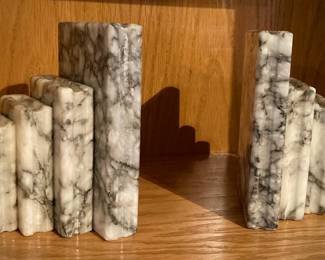 Marble Bookends