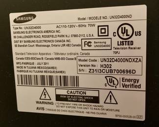 Samsung 32" Television