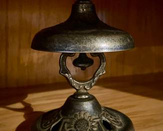 Antique Brass Hotel Front Desk Bell
