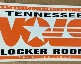VOLS Locker Room Sign