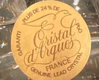 Vintage Cristal d' Arques Crystal Trumpet