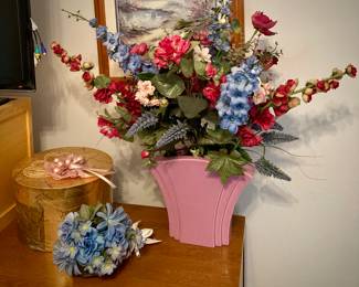 Florals, Vase, and Decorative Box