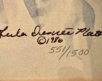 Leila Desiree Platt Botanical Signed Prints