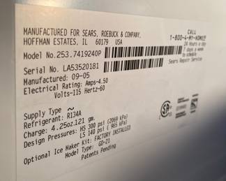 Kenmore Refrigerator