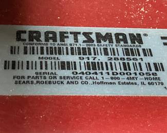 Craftsman YT4000 Ride on Lawnmower