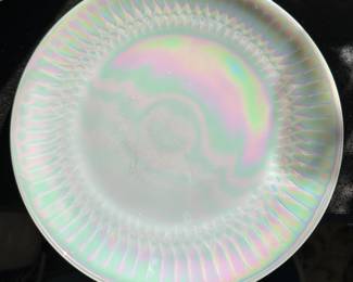 Vintage Iridescent Fire King Platter