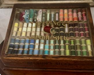 Antique Spool Cabinet Belding's Spool Silk