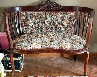 Victorian Style Settee