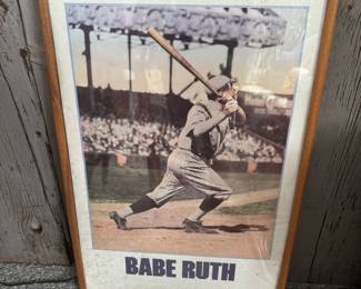 Vintage Babe Ruth Poster 
