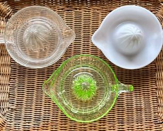 Vintage Glass Juicers 