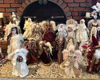 Collection of Vintage Angel Tree Toppers  and Figures 