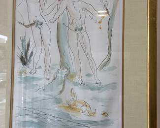 Salvador Dali - Adam & Eve 
