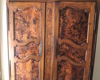 Antique Burl Armoire 