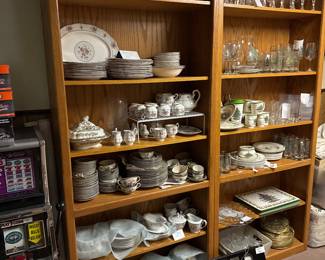 Pair of Oak Book Shelves and more China 