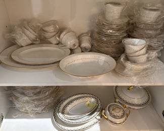 Noritake Set on top "Constellation" #7559 & lower H&C Selb  Bavaria  "Navarre" Set of China 
